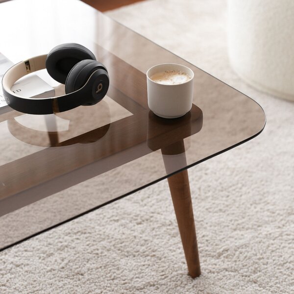 Hanah Home Bronz Smart Dohányzóasztal