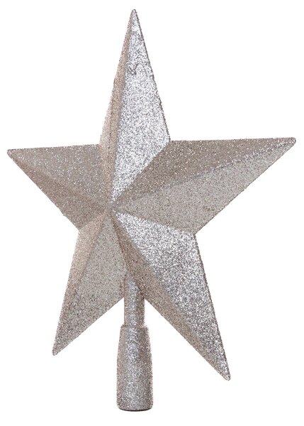 Pezsgő glitteres csúcsdísz 28.5 cm
