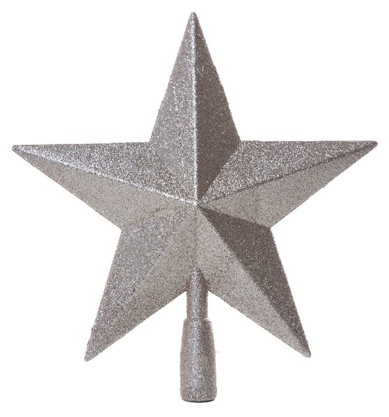 Pezsgő glitteres csúcsdísz 28.5 cm