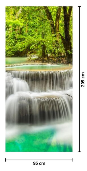 Fotótapéta ajtóra - Vízesések (95x205cm)