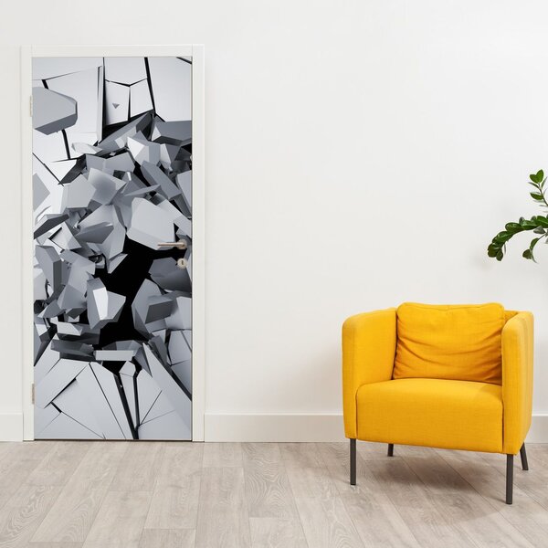 Fotótapéta ajtóra - Absztrakció 3D (95x205cm)