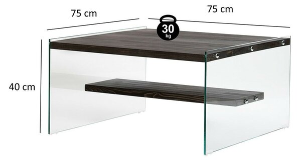 Hanah Home Dohányzóasztal Antracit Aqua - Antracit