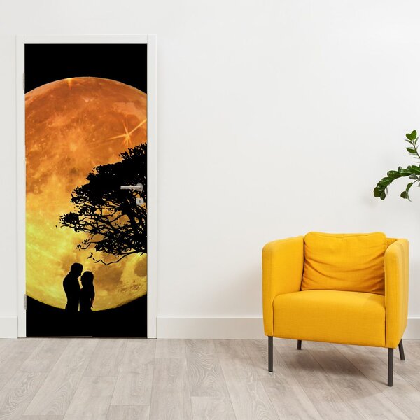 Fotótapéta ajtóra - Árnyak a holdfényben (95x205cm)