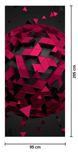 Fotótapéta ajtóra - 3D absztrakció (95x205cm)