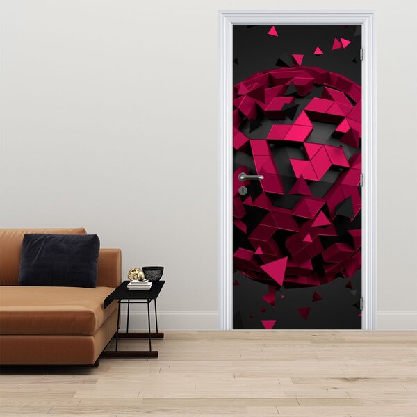 Fotótapéta ajtóra - 3D absztrakció (95x205cm)