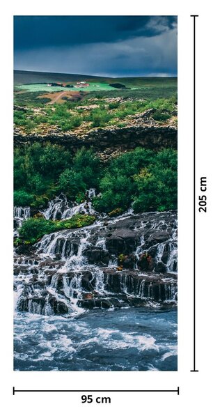 Fotótapéta ajtóra - Vízesések a természetben (95x205cm)