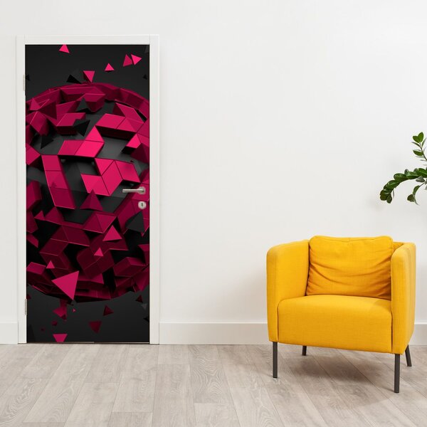 Fotótapéta ajtóra - 3D absztrakció (95x205cm)