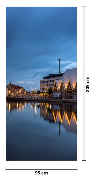 Fotótapéta ajtóra - Vízcsatorna - Göteborg (95x205cm)