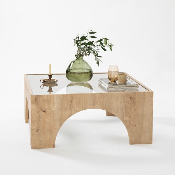 Hanah Home Coffee Table Oak Transparent Seine - Sapphire Oak, Transparent