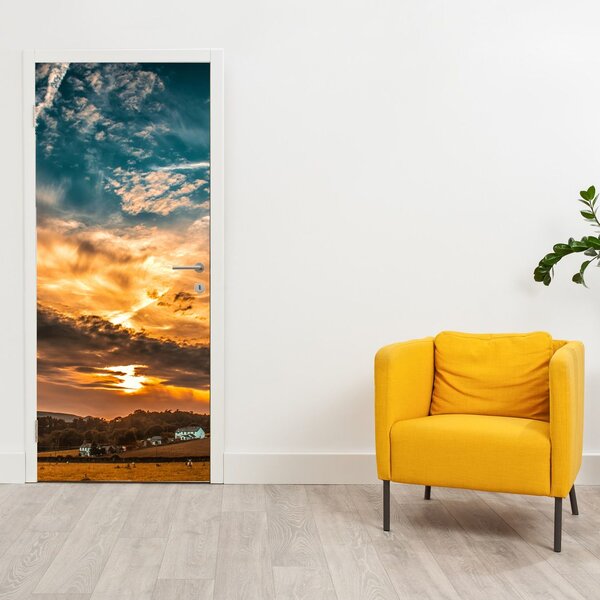 Fotótapéta ajtóra - Felhők (95x205cm)