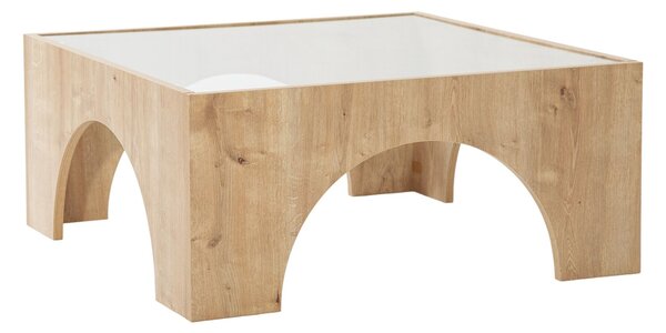 Hanah Home Coffee Table Oak Transparent Seine - Sapphire Oak, Transparent