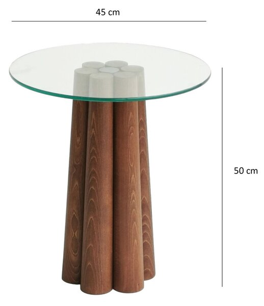 Hanah Home Coffee Table Walnut Pianeta