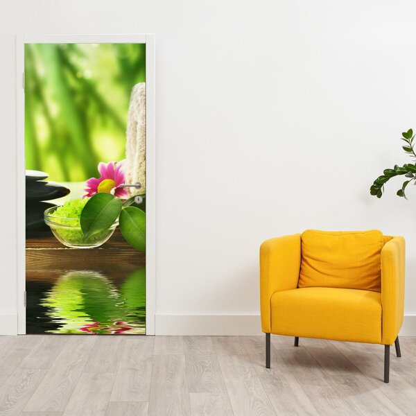 Fotótapéta ajtóra - Masszázs segédeszközök (95x205cm)