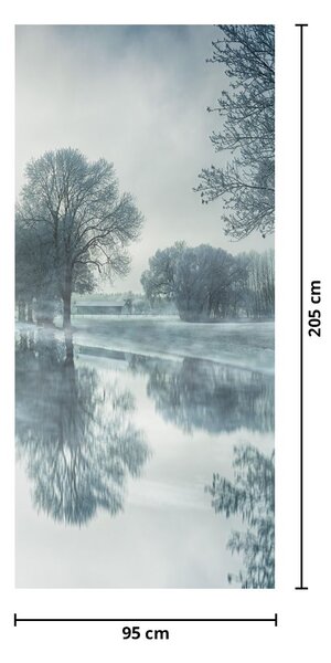 Fotótapéta ajtóra - Téli természet (95x205cm)