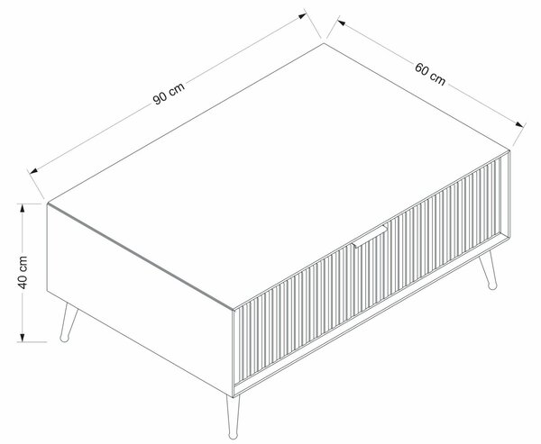 Hanah Home Sandstone Luxe Dohányzóasztal