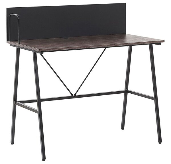 Íróasztal HASTINGS Barna/fekete 100 cm 52 cm