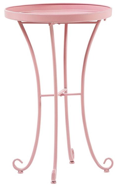 Kerti kisasztal CAVINIA 40 cm 40 cm Fém Rózsaszín