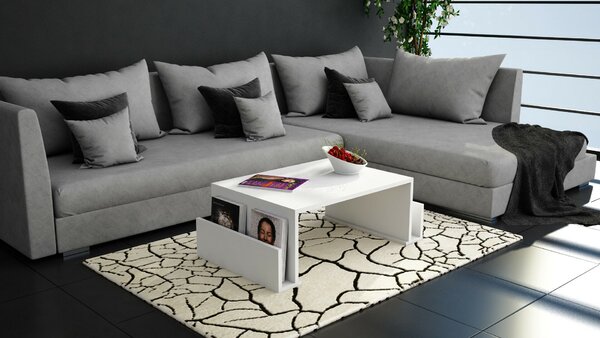 Hanah Home Coffee Table White Magazin - White