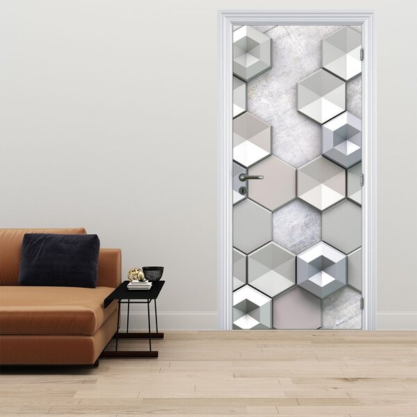 Fotótapéta ajtóra - 3D absztrakció (95x205cm)
