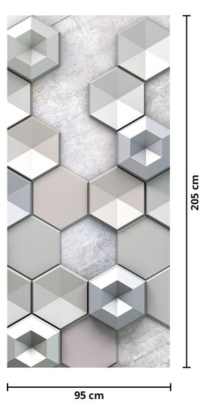 Fotótapéta ajtóra - 3D absztrakció (95x205cm)