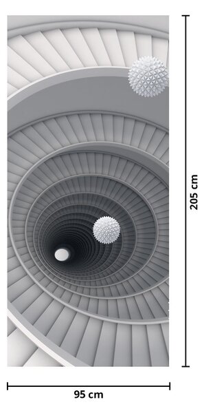 Fotótapéta ajtóra - 3D absztrakció (95x205cm)