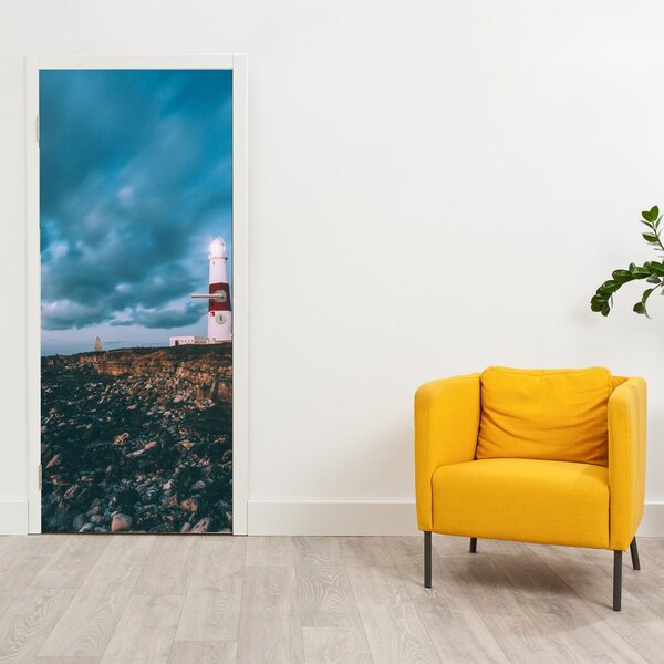 Fotótapéta ajtóra - Világítótorony (95x205cm)
