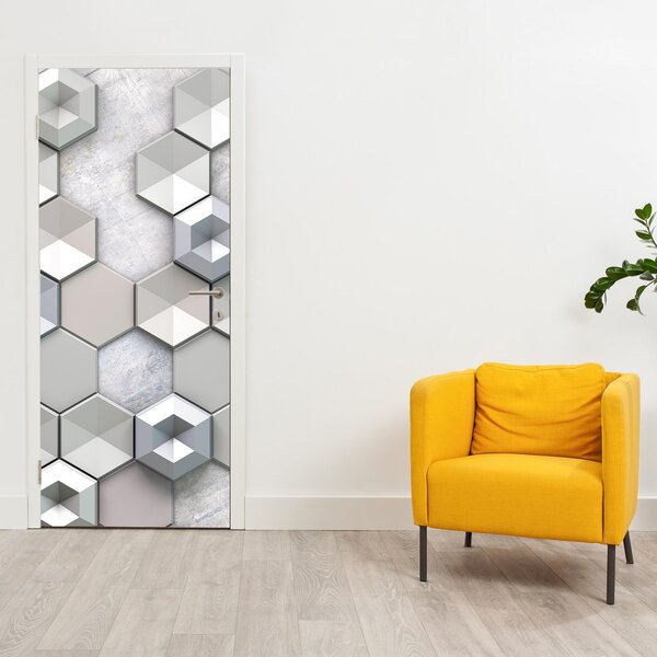 Fotótapéta ajtóra - 3D absztrakció (95x205cm)
