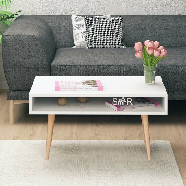 Hanah Home Coffee Table White Via
