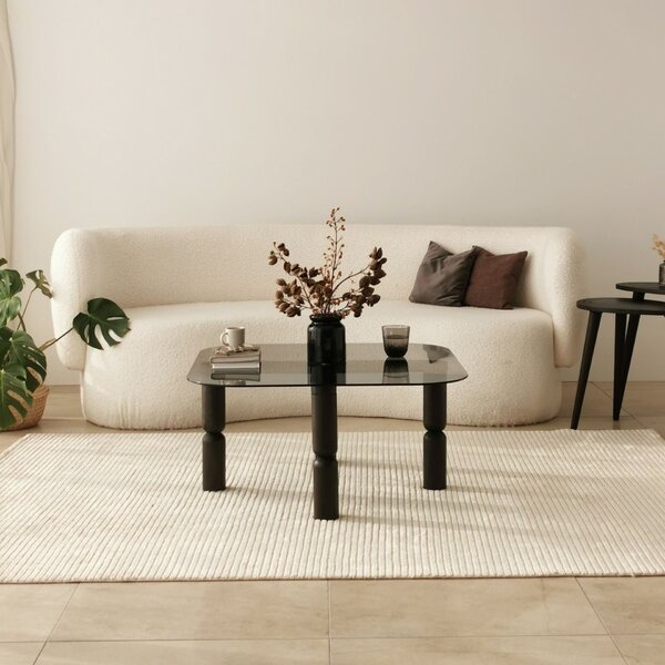 Hanah Home Dohányzóasztal Antracit Fume Kei - Antracit, Fume