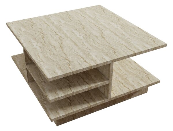 Hanah Home Coffee Table Travertine Skull - Travertine