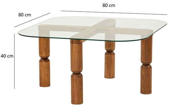 Hanah Home Dohányzóasztal Walnut Kei - Dió