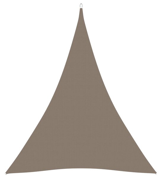 VidaXL tópszínű háromszögű oxford-szövet napvitorla 3 x 4 x 4 m