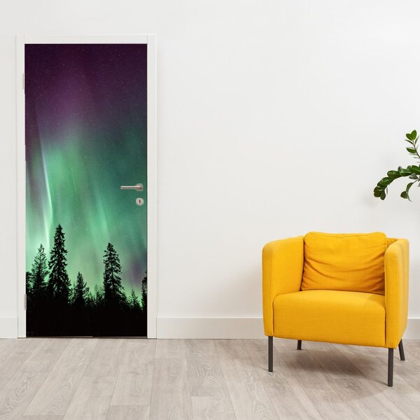 Fotótapéta ajtóra - Északi fény (95x205cm)