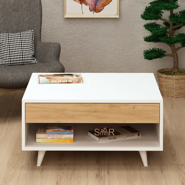 Hanah Home Dohányzóasztal tölgy fehér Silla