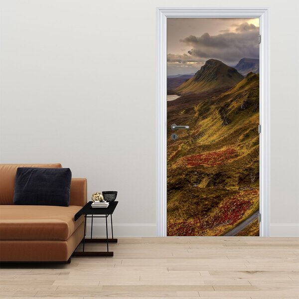 Fotótapéta ajtóra - Skót hegyek (95x205cm)