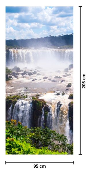 Fotótapéta ajtóra - Vízesések, Iguassu (95x205cm)