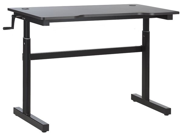 Manuálisan állítható gamer asztal DURBIN Fekete 120 cm 60 cm RGB LED