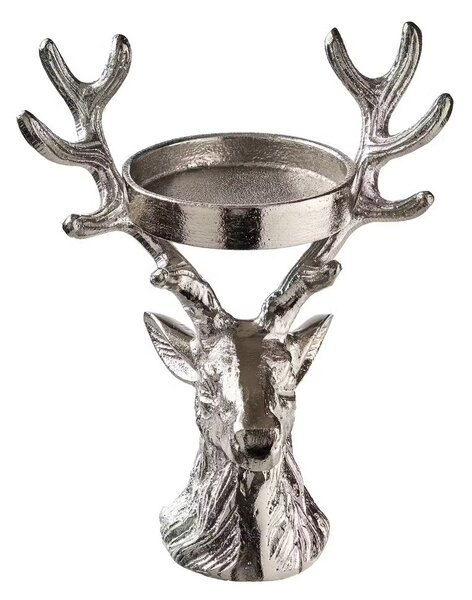 OH MY DEER gyertyartó szarvas 11 cm, ezüst