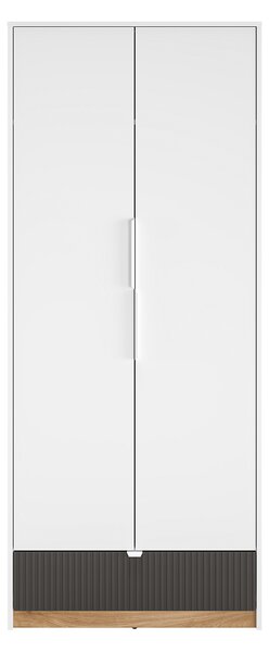 TORINO ruhásszekrény 82x196x53 - fehér