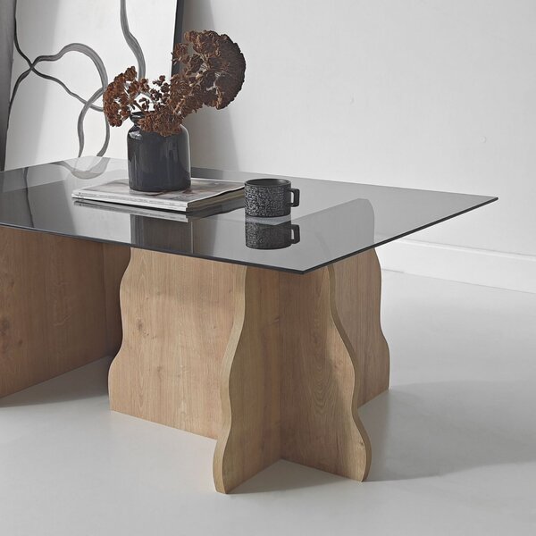 Hanah Home Sapphire Oak Fume Canyon Dohányzóasztal - Sapphire Oak, Fume