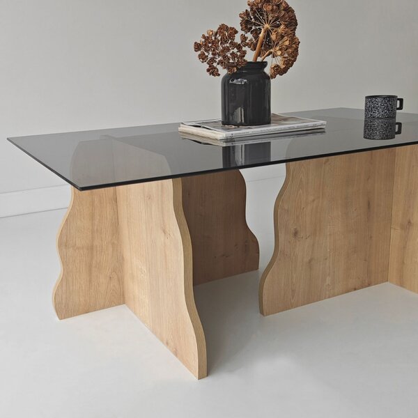 Hanah Home Sapphire Oak Fume Canyon Dohányzóasztal - Sapphire Oak, Fume
