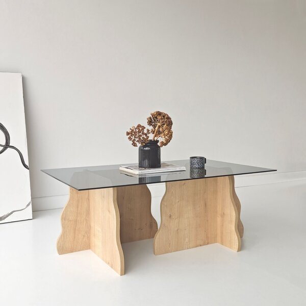 Hanah Home Sapphire Oak Fume Canyon Dohányzóasztal - Sapphire Oak, Fume