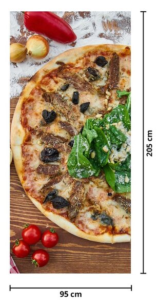 Fotótapéta ajtóra - Pizza (95x205cm)