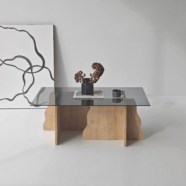 Hanah Home Sapphire Oak Fume Canyon Dohányzóasztal - Sapphire Oak, Fume