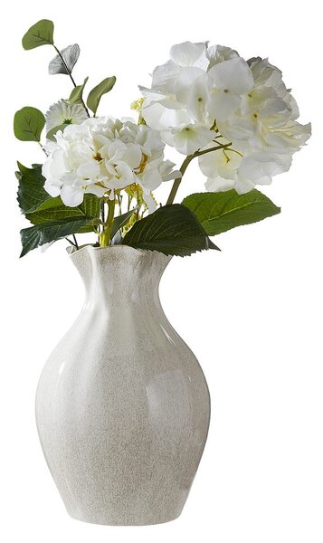 SELINA kerámia váza 35 cm, fehér