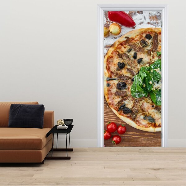 Fotótapéta ajtóra - Pizza (95x205cm)