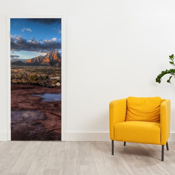 Fotótapéta ajtóra - Hegyek (95x205cm)