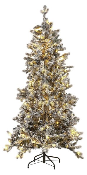 Karácsonyfa műhóval LED TATLOW 180 cm Zöld