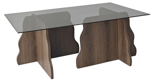 Hanah Home Dohányzóasztal Walnut Fume Canyon - Walnut, Fume