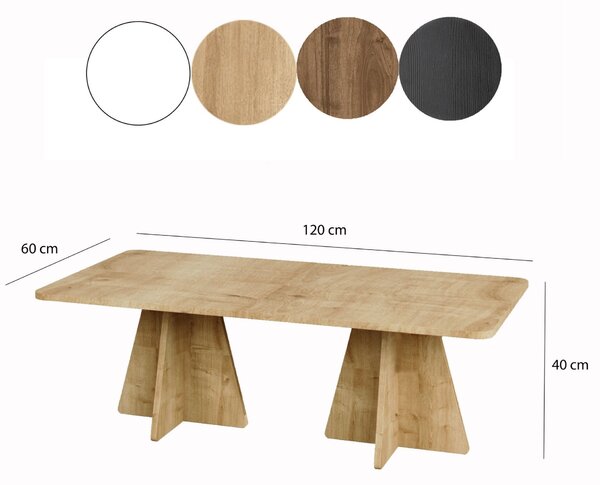 Hanah Home Dohányzóasztal Sapphire Oak Mushroom 2 - Sapphire Oak